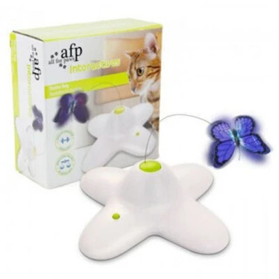Interactive cat toys from AFP
Spinning butterfly to catch your cats attention
Battery powered