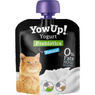 Treat your pet to YowUp Cat Prebiotics Yogurt. It needs no fridge until open and stays fresh for 18 months. Support your cat's tummy health with every lick.