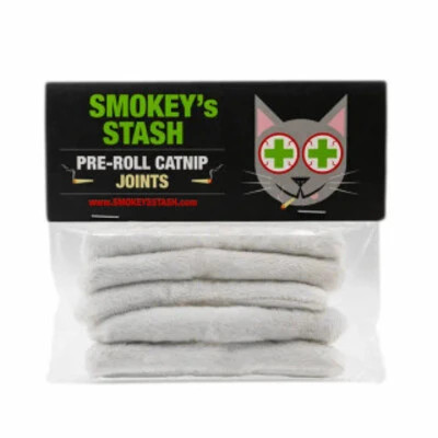 Your cat deserves Smokey's Stash Catnip Pre Rolled Joints. This 5 pack is a great way to play. Buy these catnip treats now for instant fun.