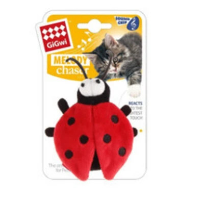 Give your cat a fun chase with the GiGwi Ladybird Motion Activated Beetle Sound Cat Toy. Realistic insect sounds support active play and mental exercise.
