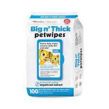 Clean paws and coats are easy with Petkin Big and Thick Pet Wipes. Get a 100 pack of tough, soft wipes. Shop now to keep your pet smelling great.