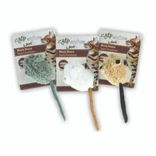 The lam wooly mouse for cats mimics real prey. It's lightweight and easy to toss. Order yours now to keep your indoor cat happy and healthy.