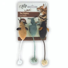 Your cat will love All for Paws Lam the Triplets catnip mice. This set of three toys boosts exercise and mood. Check out our great prices and shop now.