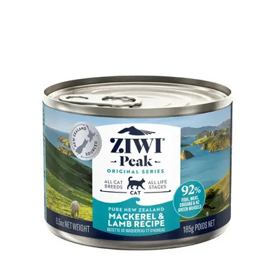 Treat your cat to ZIWI Peak Wet Daily Cat CuisineTins Mackerel & Lamb 185g - sustainably sourced, omega-rich for skin & joints. Order now!