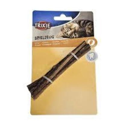 Keep your cat engaged with natural Matabi chew sticks for cats. Their texture supports dental care and helps fight plaque and tartar. Buy the 10g pack today.