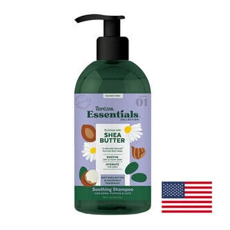 Treat your pets to TropiClean Essentials Shea Butter Shampoo, crafted to soothe dry skin and enhance coat vitality with natural ingredients. Safe for all ages!