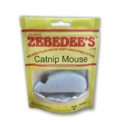 The Original Zebedee's Catnip Mouse Cat Toy keeps cats active with simple, exciting play. Its lightweight design is easy to carry, bat and chase at home.