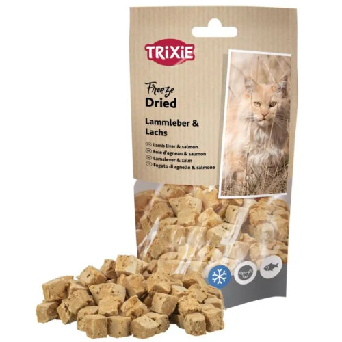 Trixie Lamb Liver & Salmon freeze dried cat treats
Simply high meat & moreish for cats everywhere. Trixie Lamb Liver & Salmon freeze dried cat treats
Simply high meat & moreish for cats everywhere.