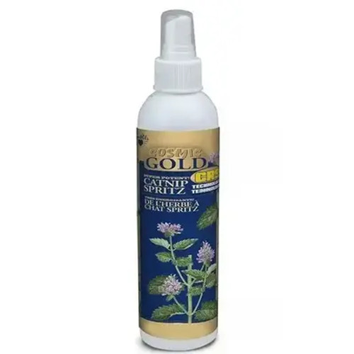 Strong aromatic cosmic gold catnip spritz.
Ideal for refreshing your cats favourite toys