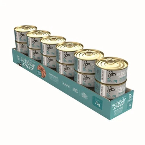 Schesir Silver foods are ideal for the older cat
Great fish based recipe  giving essential protein to your cat. Schesir Silver foods are ideal for the older cat
Great fish based recipe  giving essential protein to your cat.