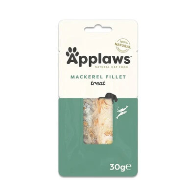 Applaws Cat Mackerel Loin offers a delicious, nutritious treat for adult cats. Enjoy guilt-free indulgence with 100% natural mackerel, high in protein and low in fat.