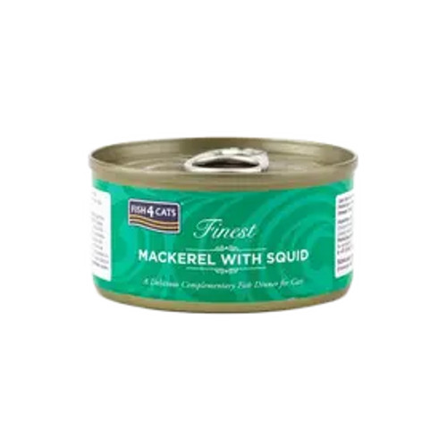 Fish 4 cats Mackerel and Squid
A tempting meal for all cats