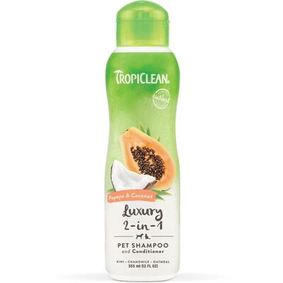 Tropiclean Luxury 2 in 1 shampoo
Ideal for cats and dogs
