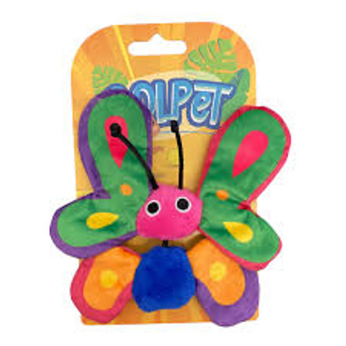 Fun colourful butterfly catnip toy
Great for cats of all ages