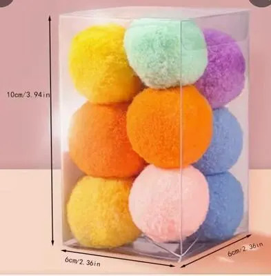 12 colourful soft balls for cats
Ideal for cats who prefer quiet playtimes