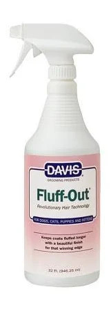  Prepare your cat or dog for a polished coat with Davis Fluff-Out Spray. It seals each hair for added body and shine, so shop the 32 oz bottle today.