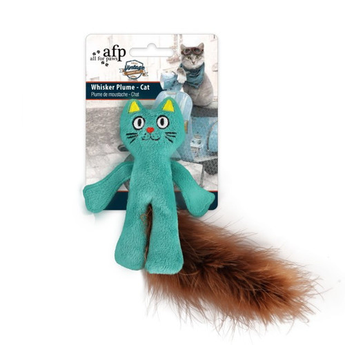 Get the AFP Vintage Whisker Plume Cat toy for endless hours of play. Your cat will love the feathers. Order yours now from Elliot's Pet Warehouse.
