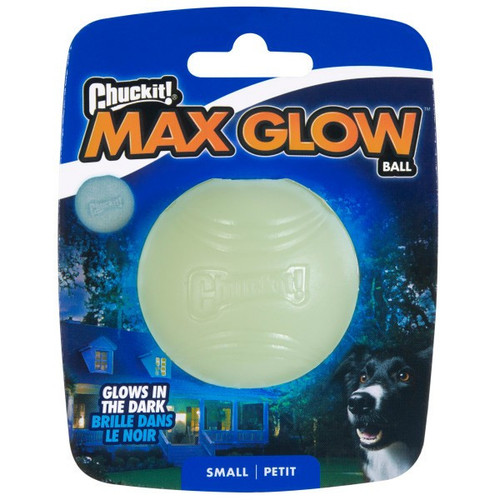 Light up your dog's playtime with the Chuckit!® Max Glow® Ball. Quick to charge and compatible with launchers, it promises glowing fun for active pups!