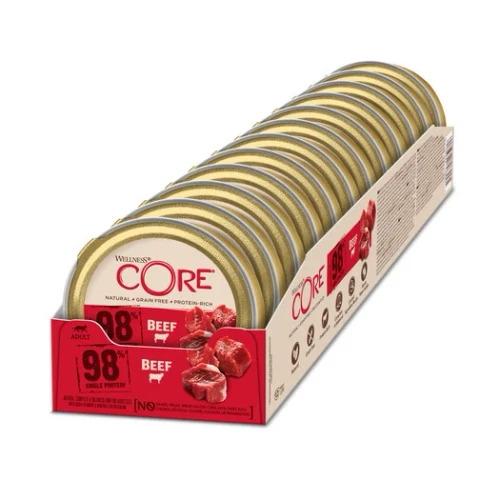 Looking for a limited ingredient diet? Wellness CORE Cat Wet Adult Beef is 98% single protein. It keeps cats lean and strong. Grab a pack for your cat.