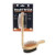  Groom your furry friend with the Sharples Doub'l' Wooden Handle Soft Pin Dog Brush. Its dual functionality tackles tangles while promoting a healthy, shiny coat.