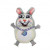 Fuzzu Teacup Fluffs Bunny Catnip Toy is a 3 1/4-inch plush treat of a toy, filled with U.S.-grown organic catnip for playful, cosy moments and easy cuddles.