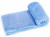 Soft blue blanket for cats and small dogs, measuring 80 x 80 cm for cosy naps. Fold it for travel, line a bed or shield furniture from fur and dirt.