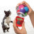 The KONG infuser is a great cat toy, Fit any suitable cat toy into dome and leave to infuse with KONG catnip
Toy comes complete with six cat balls and  3g of KONG catnip
Any other cat toy that fits can be inserted