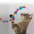 Super long soft yarn loops reward hunt and capture fun
Chunky yarn rings satisfy stalking needs
Shiny, crackly ball, entices batting play
A great KONG teaser toy