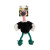 Plush ostrich dog toy
Features rope legs