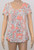 Printed pleated Top Ex m&s