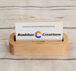 Maple Horizontal Business Card Holder