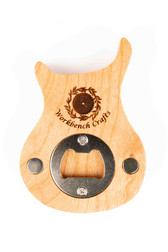 PRS-Style guitar shaped bottle opener made from American Cherry.