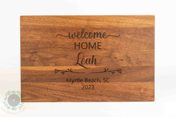 Walnut  Cutting Board - 11x17x.75 9 (Example of engraving) Walnut  Cutting Board - 11x17x.75 9 (Example of engraving)