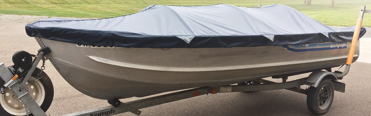 navy boat cover
