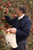 Canvas apple picking bag in orchard