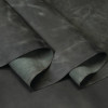 Distressed Black Buffalo Leather