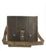 10" Vintage Voyager Safari Satchel in Distressed Oil Tan Leather