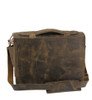 17" X-Large Voyager Laptop Bag - Distressed Brown Buffalo Leather