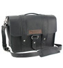 15" Large Sierra Voyager Laptop Bag in Black Excel Leather
