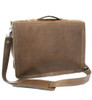 15" Large Sonoma BuckHorn Camera Brown Oil Tanned Leather