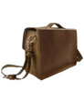 14" Medium Newport Journeyman Camera Bag in Brown Oil Tanned Leather