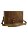 14" Medium Newport Journeyman Camera Bag in Brown Oil Tanned Leather