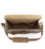14" Medium Journeyman  Laptop Bag in Brown Oil Tanned Leather