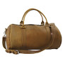 20" Copper Leather Duffle in Brown Oil Tanned Leather