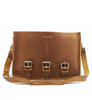 14" Medium Sonoma BuckHorn Camera Bag in Tan Grizzly Leather