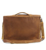 17" X-Large Vintage Alpine Briefcase in Tan Grizzly Leather