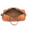 20" Leather Duffle Travel Bag in Almond Napa Excel Leather