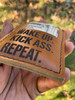 "NEW !" - The Minimalist Ultra Slim Wallet - WAKE UP - KICK ASS - REPEAT