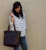 Small Lexington Tote in Coffee Excel Napa Leather 
