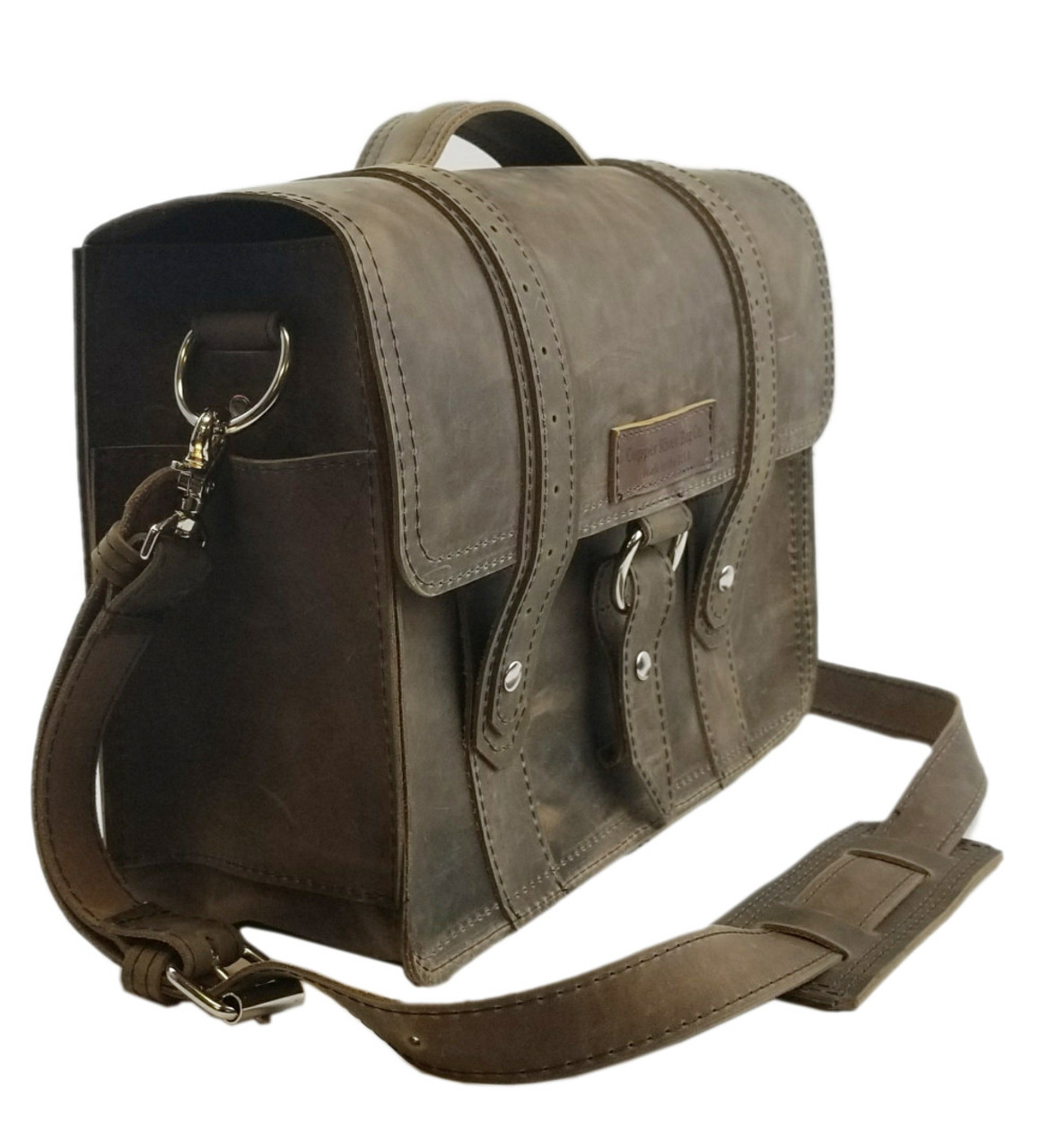 Full Grain Leather Courier Mail Bag – Lewis & Clark Courier Bag